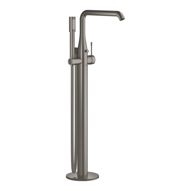 GROHE Essence New Afbouwdeel vrijstaande badkraan - omstel - draaibare uitloop 27.7cm - handdouche - doucheslang - brushed hard graphite OUTLETSTORE 23491AL1