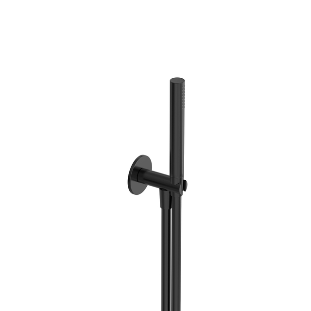 Hotbath COBBER HB Cobber 70 wanduitlaat 501 MBP met handdouche en doucheslang 1.50 mtr Geborsteld zwart PVD CB7501MBP