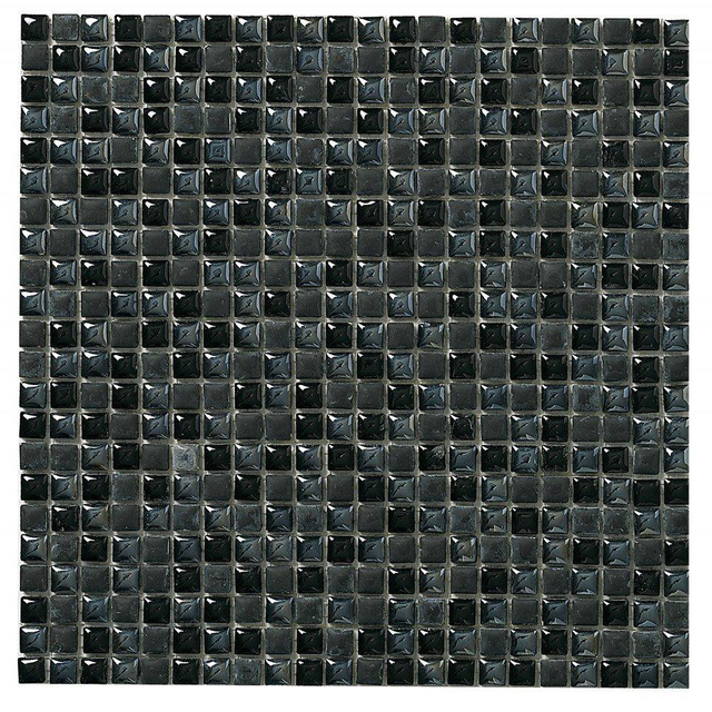 Dune Ceramic Mosaics Mozaiektegel 30x30cm Orion 8mm Mat-Glans zwart 1916843