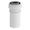 Burgerhout EasySafe tube d'extension ø60/100mm, L=250mm PP, concentrique blanc SW249029