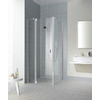 Kermi Raya draaideur met vast segment naar binnen en buiten 100x200cm links glanszilver profiel en helder glas 1010047 Kermi Raya draaideur met vast segment naar binnen en buiten 100x200cm links glanszilver profiel en helder glas 1010047