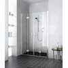Kermi Liga Porte pliante pendulaire en 4 parties pour niche 140x200cm avec profilé argenté mat propre et verre clair 1010269 Kermi Liga Porte pliante pendulaire en 4 parties pour niche 140x200cm avec profilé argenté mat propre et verre clair 1010269