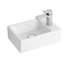 Villeroy en Boch Memento fontein met bevestiging 40x26cm zonder overloop met kraangat 1021097 Villeroy en Boch Memento fontein met bevestiging 40x26cm zonder overloop met kraangat 1021097