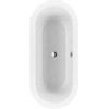 Villeroy en Boch Loop en Friends Oval kunststof duobad acryl ovaal vrijstaand met paneel 180x80x44cm incl. afvoer en overloop starwhite SW74524 Villeroy en Boch Loop en Friends Oval kunststof duobad acryl ovaal vrijstaand met paneel 180x80x44cm incl. afvoer en overloop starwhite SW74524