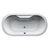 Plieger Zurich baignoire duo 180x90cm acrylique ovale 42cm de profondeur avec pieds blanc 0944068