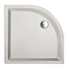 Plieger Liberty douchebak kwartrond 90x90x19cm met paneel met poten wit 0969753