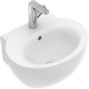 Villeroy en Boch Aveo new generation fontein ovaal 50.5x41cm met kraangat met overloop ceramic+ wit 0124449 Villeroy en Boch Aveo new generation fontein ovaal 50.5x41cm met kraangat met overloop ceramic+ wit 0124449