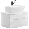 Villeroy and boch lave-mains sol ovale 50.5x41cm avec trou pour robinet avec trop plein céramique+ blanc occasion OUT9247