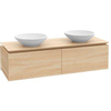 Villeroy en Boch Legato onderkast met 2 laden voor 2 opzetwastafels 120x50x38cm matwit 0124738 Villeroy en Boch Legato onderkast met 2 laden voor 2 opzetwastafels 120x50x38cm matwit 0124738