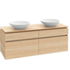 Villeroy & Boch Legato Meuble sous lavabo avec 4 tiroirs pour 2 lavabos à poser 120x50x55cm Orme 0124788 Villeroy & Boch Legato Meuble sous lavabo avec 4 tiroirs pour 2 lavabos à poser 120x50x55cm Orme 0124788