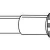 Viega tuyau de raccordement 6/4 x40mm pour le raccordement au tuyau d'évacuation en nickel 0500763