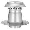 Burgerhout Vent alu 2000 évent de toit en aluminium à double paroi avec capuchon en aluminium 200mm anjo 1405948