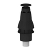 Burgerhout Skyline HR chapeau de cheminée Ø100mm/170mm PP tuyau de fumée raccord pot en grès noir 1406082