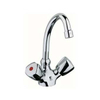 Kludi Standaard robinet de lavabo terralux avec chaîne rétractable et bec pivotant 0402303 Kludi Standaard robinet de lavabo terralux avec chaîne rétractable et bec pivotant 0402303