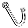 Petit tuyau de montée sans crochet chromé 0601047