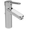 Ideal Standard Ceraplus 2 1-gats wastafelkraan met waste m. vaste zelflegende uitloop m. greep 11cm verhoogd chroom SW197291 Ideal Standard Ceraplus 2 1-gats wastafelkraan met waste m. vaste zelflegende uitloop m. greep 11cm verhoogd chroom SW197291