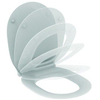 Ideal Standard Connect Air abattant WC avec couvercle avec fermeture douce fin blanc/inox SW75931