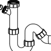 Viega hostaleen siphon universel 6/4x40mm avec raccordement pour machine à laver avec raccord à serrage 0520497