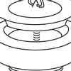 Viega gootsteenplug 6/4 70mm met stop met dikke ring chroom 0500321