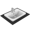 Ideal Standard Connect inbouwwastafel rechthoekig 58x43cm met overloop met kraangat wit 0181068 Ideal Standard Connect inbouwwastafel rechthoekig 58x43cm met overloop met kraangat wit 0181068