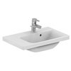 Ideal Standard Connect Space wastafel met afleg links 60x38cm met overloop met kraangat Ideal plus wit 0181120 Ideal Standard Connect Space wastafel met afleg links 60x38cm met overloop met kraangat Ideal plus wit 0181120