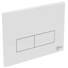 Ideal Standard plaque de commande rectangulaire double chasse blanc 0181165