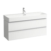 Laufen Val meubelwastafel 1 kraangat met overloop 120x42cm wit SW157058 Laufen Val meubelwastafel 1 kraangat met overloop 120x42cm wit SW157058