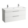 Laufen Val meubelwastafel 2 kraangaten met overloop 120x42cm wit SW157059 Laufen Val meubelwastafel 2 kraangaten met overloop 120x42cm wit SW157059