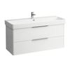 Laufen Base for Pro S wastafelonderbouwkast met 2 laden v. wastafel H814965 116x44x53cm glanswit SW157452 Laufen Base for Pro S wastafelonderbouwkast met 2 laden v. wastafel H814965 116x44x53cm glanswit SW157452