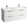 Laufen Base for Pro S wastafelonderbouwkast m. 4 laden v. wastafel H814968 126x44x53cm glanswit SW157454 Laufen Base for Pro S wastafelonderbouwkast m. 4 laden v. wastafel H814968 126x44x53cm glanswit SW157454
