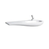Laufen Alessi One meubelwastafel met afleg links met LCC 120x50cm met kraangat met clou wit 0192306 Laufen Alessi One meubelwastafel met afleg links met LCC 120x50cm met kraangat met clou wit 0192306