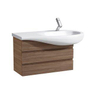 Laufen Alessi one Meuble sous-vasque avec 2 tiroirs pour lavabo 814976 73.2x48x32cm incl. espace siphon blanc 0192314