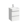 Laufen space Meuble sous lave-mains avec 2 tiroirs 43.4x40.8x50cm avec siphon gagne place Blanc mat SW28340 Laufen space Meuble sous lave-mains avec 2 tiroirs 43.4x40.8x50cm avec siphon gagne place Blanc mat SW28340