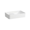 Laufen Val waskom met semi nat gedeelte 55x36cm zonder kraangat zonder overloop wit SW47023 Laufen Val waskom met semi nat gedeelte 55x36cm zonder kraangat zonder overloop wit SW47023