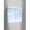 Schneider O-Line spiegelkast m. 2 deuren met LED verlichting boven 80x74.5x12.8cm v. op- of inbouwmontage SW200464 Schneider O-Line spiegelkast m. 2 deuren met LED verlichting boven 80x74.5x12.8cm v. op- of inbouwmontage SW200464