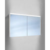Schneider O-Line spiegelkast m. 2 deuren met LED verlichting boven en indirecte verl. onder 120x74.5x12.8cm v. opbouwmontage SW200483 Schneider O-Line spiegelkast m. 2 deuren met LED verlichting boven en indirecte verl. onder 120x74.5x12.8cm v. opbouwmontage SW200483