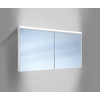 Schneider O-Line spiegelkast m. 2 deuren met LED verlichting boven 130x74.5x15.8cm v. op- of inbouwmontage SW200500 Schneider O-Line spiegelkast m. 2 deuren met LED verlichting boven 130x74.5x15.8cm v. op- of inbouwmontage SW200500
