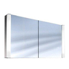 Schneider PepLine spiegelkast met TL met 2 deuren 120x64x13.5cm aluminium 2000206 Schneider PepLine spiegelkast met TL met 2 deuren 120x64x13.5cm aluminium 2000206