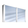 Schneider PepLine spiegelkast met TL met 2 deuren 130x64x13.5cm aluminium 2000207 Schneider PepLine spiegelkast met TL met 2 deuren 130x64x13.5cm aluminium 2000207