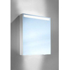 Schneider ArangaLine spiegelkast met LED verlichting boven en indirecte verlichting onder met 1 deur links 60x70x12cm met gl. planchets accessoire box en scheerspiegel aluminium 2000255 Schneider ArangaLine spiegelkast met LED verlichting boven en indirecte verlichting onder met 1 deur links 60x70x12cm met gl. planchets accessoire box en scheerspiegel aluminium 2000255