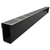 Aco Slimline caniveau avec grille design 100 cm pour drainage de jardin aluminium noir SW99081
