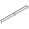 Aco FlexDrain E ShowerDrain Caniveau de douche en acier inoxydable rehausse sans bride 1187 mm (sans grille/corps de siphon/piège à odeurs) avec sortie verticale SW224244
