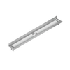 Aco FlexDrain E ShowerDrain Caniveau de douche en acier inoxydable rehausse avec bride murale 887mm (hors grille/boîte de siphon/clapet anti-odeurs) avec sortie verticale SW224255