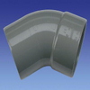 Wavin pvc adhésif coude 45° 125 mm douille/spigot 2100312