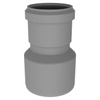 Burgerhout Bm pp conduit de fumée rétréci 100 80mm gris 2113646