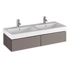 Sphinx 345 onderbouwkast met 2 laden voor wastafel dubbel 120cm platina 0222638 Sphinx 345 onderbouwkast met 2 laden voor wastafel dubbel 120cm platina 0222638