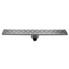 Easydrain Fixt afvoergoot enkele plaat met sifon 9.8x60cm zijuitloop 30mm RVS 2301415 Easydrain Fixt afvoergoot enkele plaat met sifon 9.8x60cm zijuitloop 30mm RVS 2301415