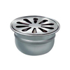 van den Berg RVS vloerput met onderuitlaat O100mm 2301799 van den Berg RVS vloerput met onderuitlaat O100mm 2301799