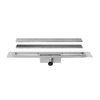 Easy Drain Compact TAF afvoergoot enkele plaat 100cm 30mm met Zero design rooster RVS 2301808