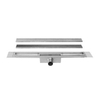 Easy Drain Compact 30 TAF Wall douchegoot met omkeerbaar rooster zero/tegel waterslot 30mm 140cm inbouw diepte 75 85mm met zijuitloop 2302870 Easy Drain Compact 30 TAF Wall douchegoot met omkeerbaar rooster zero/tegel waterslot 30mm 140cm inbouw diepte 75 85mm met zijuitloop 2302870